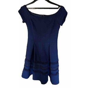 Francesca's Collections | Dresses | L Francescas Floral Navy Blue Dress |  Poshmark